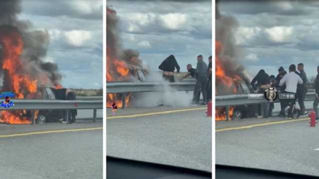 Водителя, спасшего человека из горящей машины, могут наказать