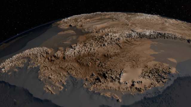 Учёные NASA показали, как выглядит Антарктида без льда