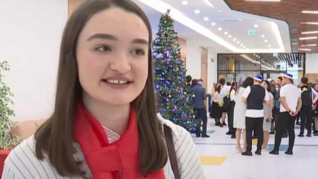 В Костанае состоялась ёлка школьных лидеров — видео