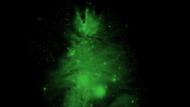 Исследователи NASA показали рождественскую ёлку в космосе