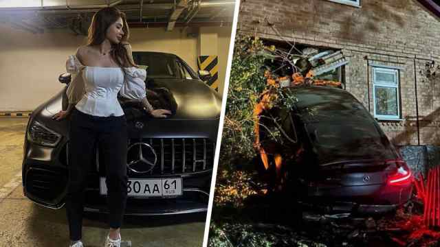 Дочь криминального авторитета на «Мерседесе» разнесла дом