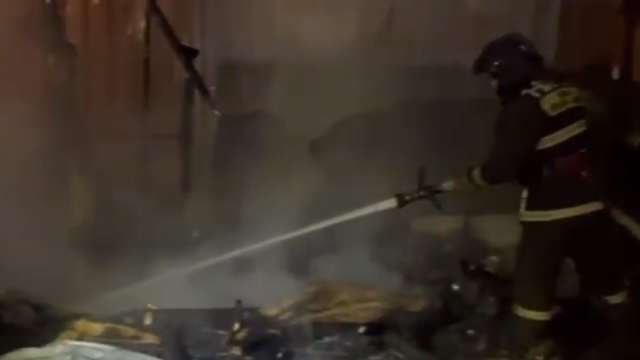 Костанайские спасатели ликвидировали пожар на Складской