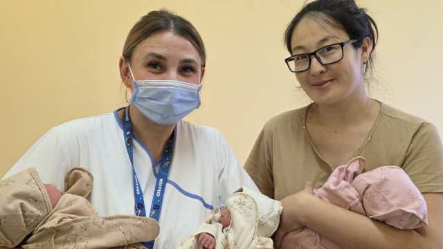 Впервые за три года в Костанае родилась тройня