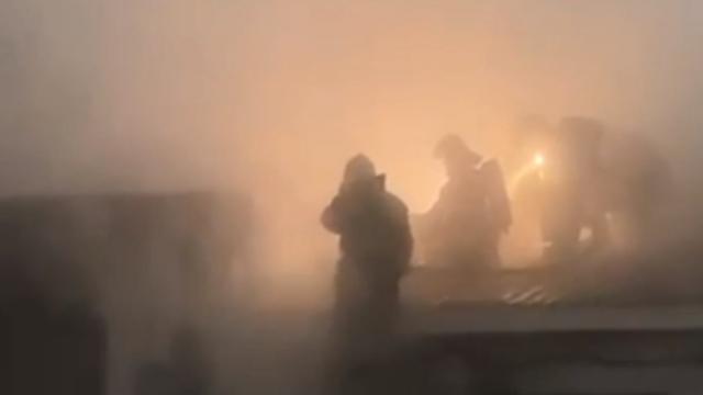 Сгоревшее год назад кафе снова горело в Рудном